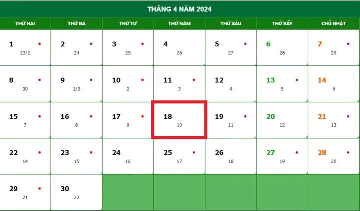 Lịch nghỉ lễ Giỗ tổ Hùng Vương 2024 mới nhất-2