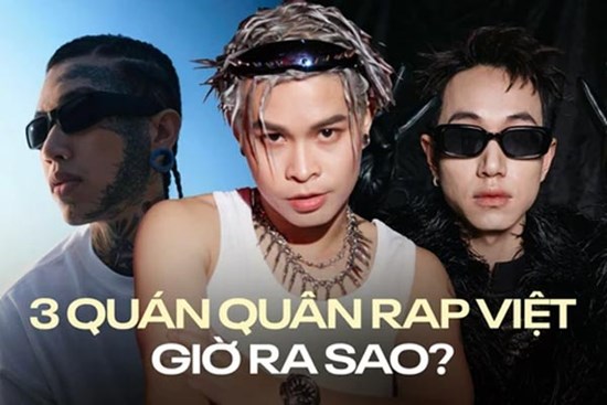 3 Quán quân Rap Việt hiện tại: Người chạy show 