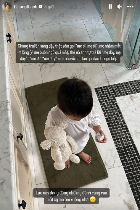 Khoảnh khắc đáng yêu của Tăng Thanh Hà bên con trai, vóc dáng quý tử út nhà hào môn gây chú ý-4