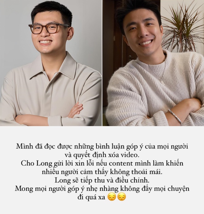 Thiếu gia Long Hạt Nhài xóa clip, lên tiếng xin lỗi sau màn kém duyên với Ninh Anh Bùi và Nguyễn Tùng Dương-1