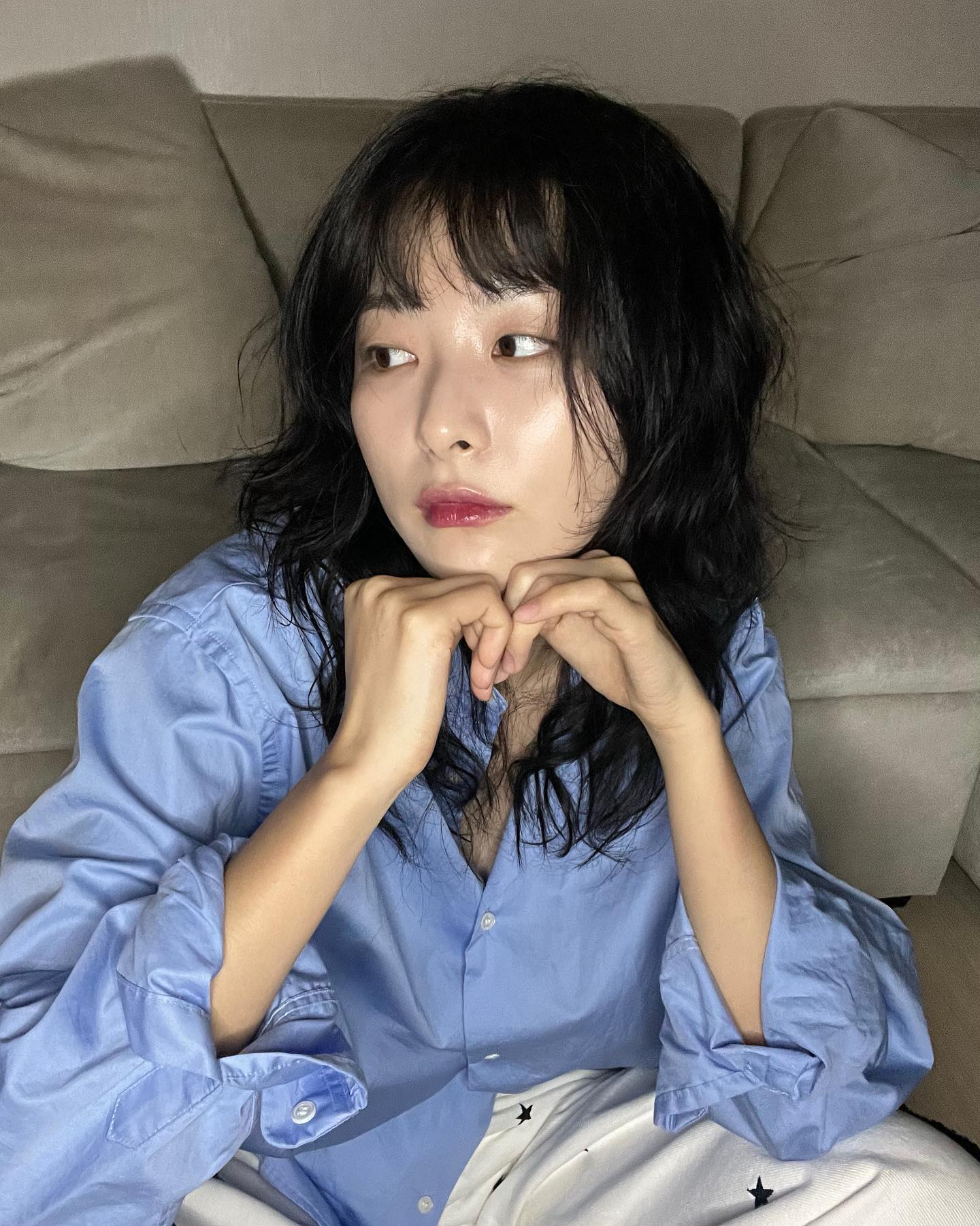 4 kiểu tóc ngang vai trẻ trung được sao Hàn lăng xê-3