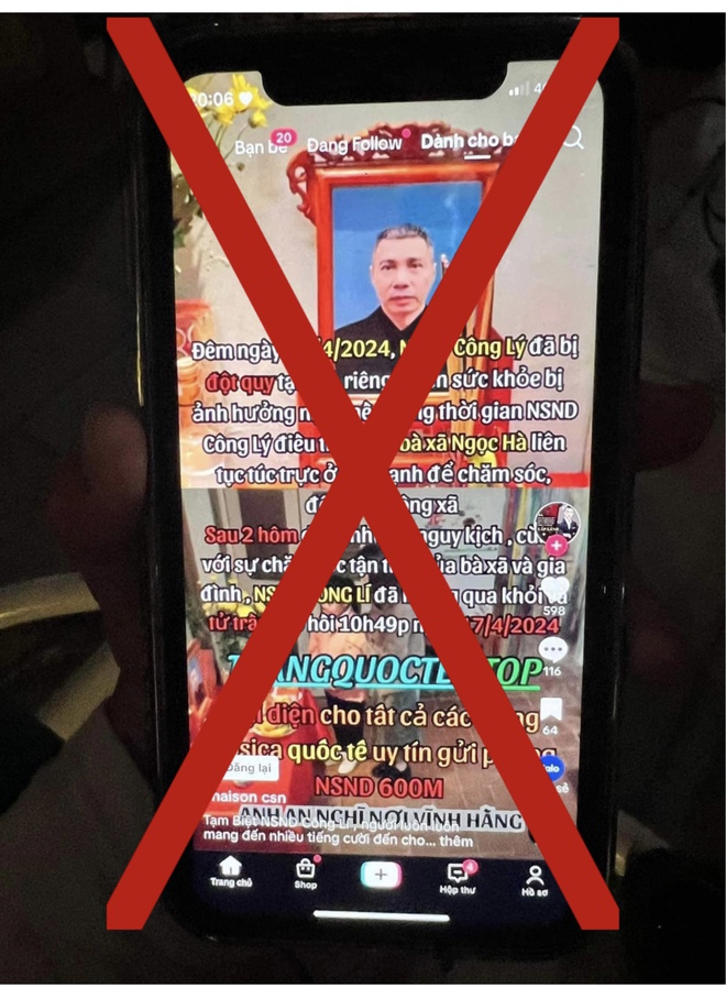 Vợ nghệ sĩ Công Lý phẫn nộ khi chồng bị tung tin qua đời vì đột quỵ-1