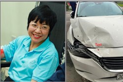MC Thảo Vân lên tiếng sau vụ đâm xe khiến ô tô bị móp đầu
