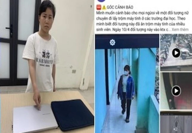 Nữ quái giả trang sinh viên trà trộn vào ký túc xá trộm hàng loạt laptop-1