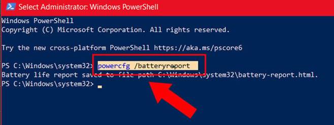 Cách kiểm tra xem độ chai pin trên laptop Win 10-2