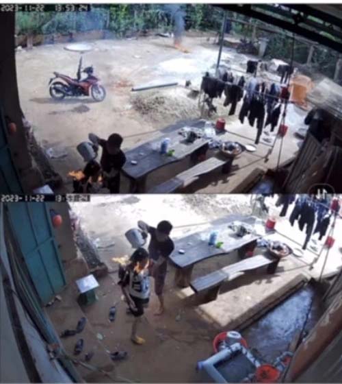 Chồng đổ xăng đốt vợ đang mang thai 8 tháng-1