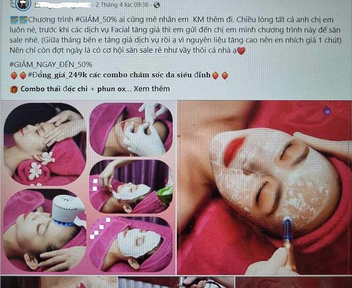 Ngậm trái đắng”, mất hàng chục triệu đồng vì mua combo làm đẹp trọn đời-1