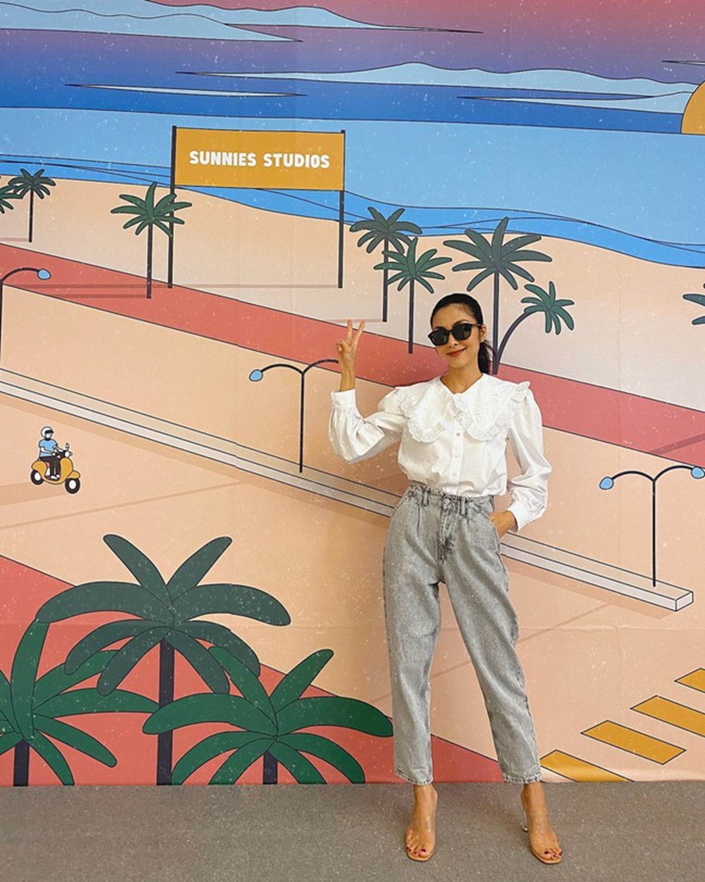 Tham khảo Tăng Thanh Hà 10 cách mặc quần jeans ống đứng sành điệu suốt 4 mùa-7