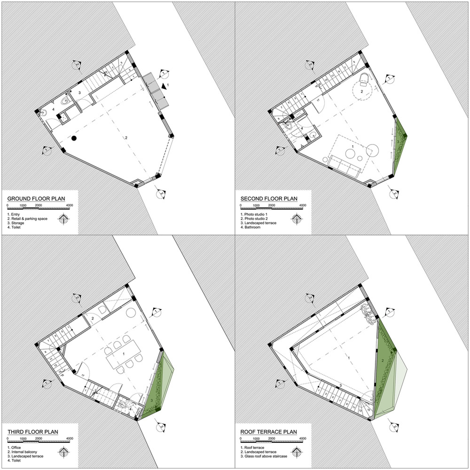 Căn nhà xanh, độc đáo trên mảnh đất hình lục giác tại TPHCM-2