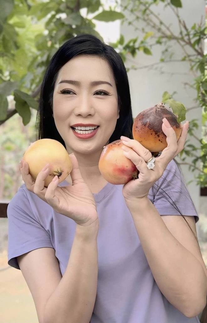 Trịnh Kim Chi hé lộ toàn cảnh ngôi nhà đang sống cùng chồng đại gia, khu vườn nhiều trái cây to bự-11