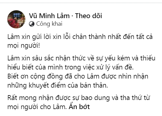 Tiktoker Lâm Xe Lăn bất ngờ xin lỗi và mong được bao dung sau 4 tháng tố quán phở đuổi mình-1
