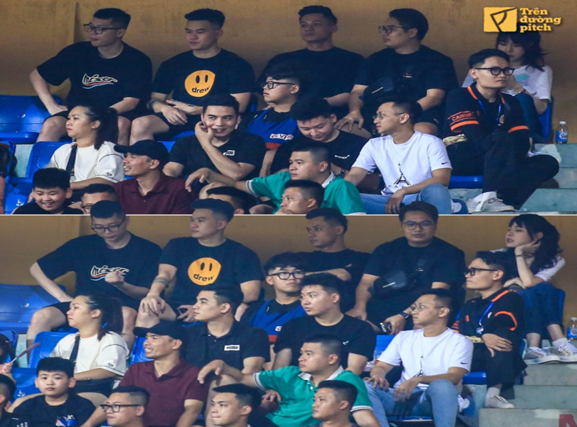 Bạn gái hotgirl của Văn Thanh lọt mắt xanh cameraman khi cùng Độ Mixi bất ngờ xuất hiện trên khán đài-1