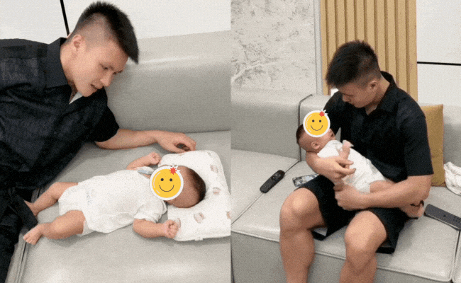 Quang Hải miễn cưỡng hôn vợ trong thang máy, dáng vẻ mẹ bầu Chu Thanh Huyền chuẩn bị cho ngày nuôi con mọn gây chú ý-3