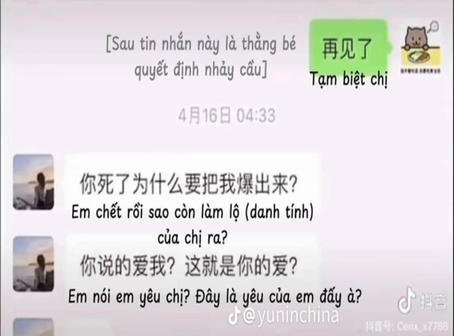 Em chết rồi sao còn lộ danh tính chị ra - tin nhắn điếng người Mèo Béo nhận từ bạn gái phơi bày sự thật tàn nhẫn về chữ yêu!-2