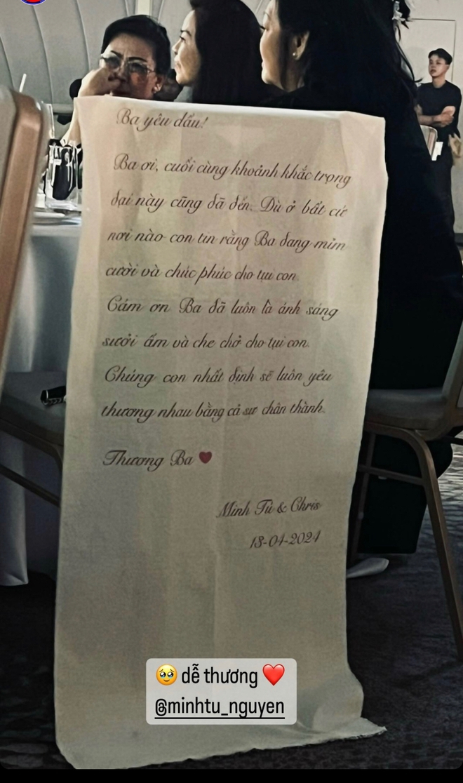 Minh Tú lần đầu đăng ảnh lễ ăn hỏi tổ chức kín tiếng, khoảnh khắc bên người cha quá cố gây xúc động-3