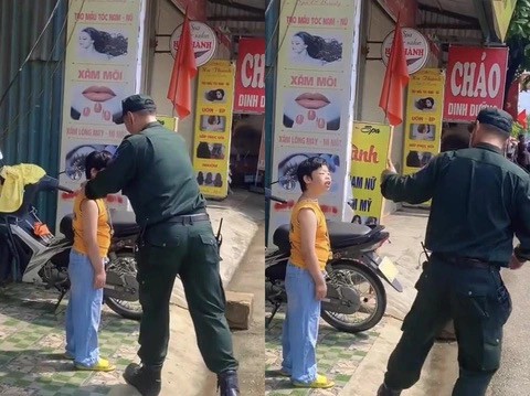 Sĩ quan cảnh sát cơ động kể lại khoảnh khắc tặng còi cho bé gái ở Điện Biên-1