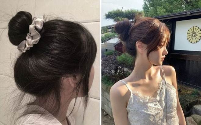 Búi tóc chuẩn Hàn tạo vẻ đẹp thanh lịch trong ngày hè-4