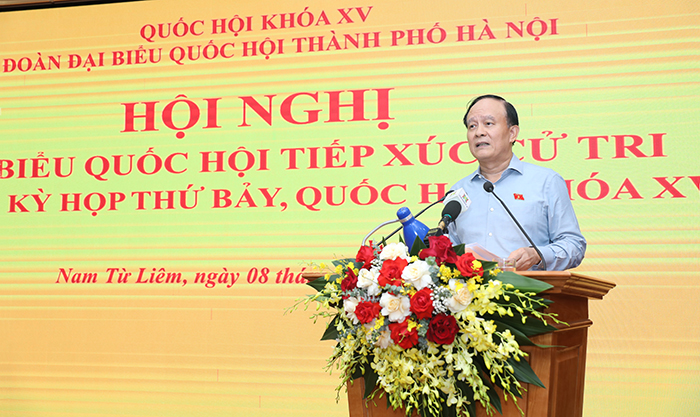 Chủ tịch HĐND Thành phố Nguyễn Ngọc Tuấn tiếp xúc cử tri các quận: Cầu Giấy, Thanh Xuân, Nam Từ Liêm trước kỳ họp thứ 7, Quốc hội khóa XV-5