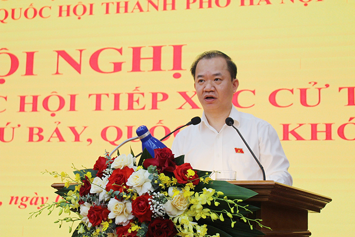 Chủ tịch HĐND Thành phố Nguyễn Ngọc Tuấn tiếp xúc cử tri các quận: Cầu Giấy, Thanh Xuân, Nam Từ Liêm trước kỳ họp thứ 7, Quốc hội khóa XV-3