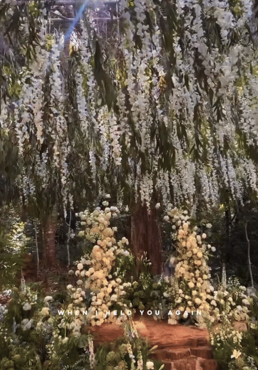 Cận cảnh không gian tiệc kín của Midu và thiếu gia Minh Đạt: Bao trọn resort để phủ kín hoa tươi, nhìn là biết hỷ sự hào môn-2