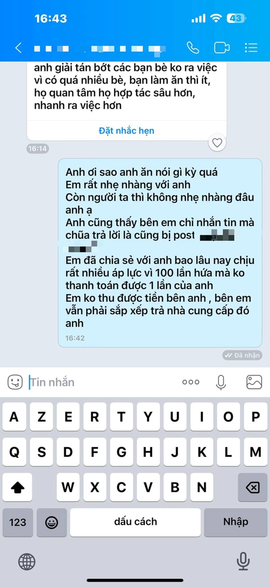 Trương Ngọc Ánh tiếp tục đòi nợ trên MXH, công khai tin nhắn tranh cãi căng thẳng-3