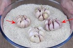 Công dụng của việc vùi củ tỏi vào thùng gạo