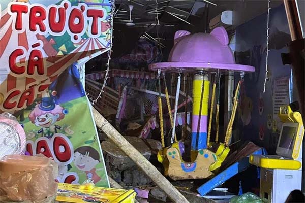 Vụ sập tường làm 3 trẻ nhỏ tử vong: Khu vui chơi không có phép-2