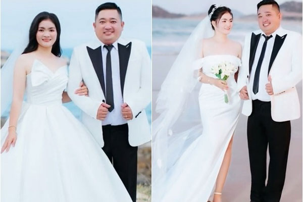 Thằng Cò Phùng Ngọc làm đám cưới lần 2 ở quê nhà, khoá môi ngọt ngào với vợ kém 10 tuổi-13