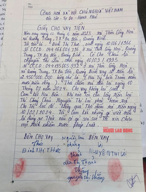 Thôn nữ ôm hàng chục tỉ đồng bỏ trốn, làng quê Quảng Bình rúng động-3