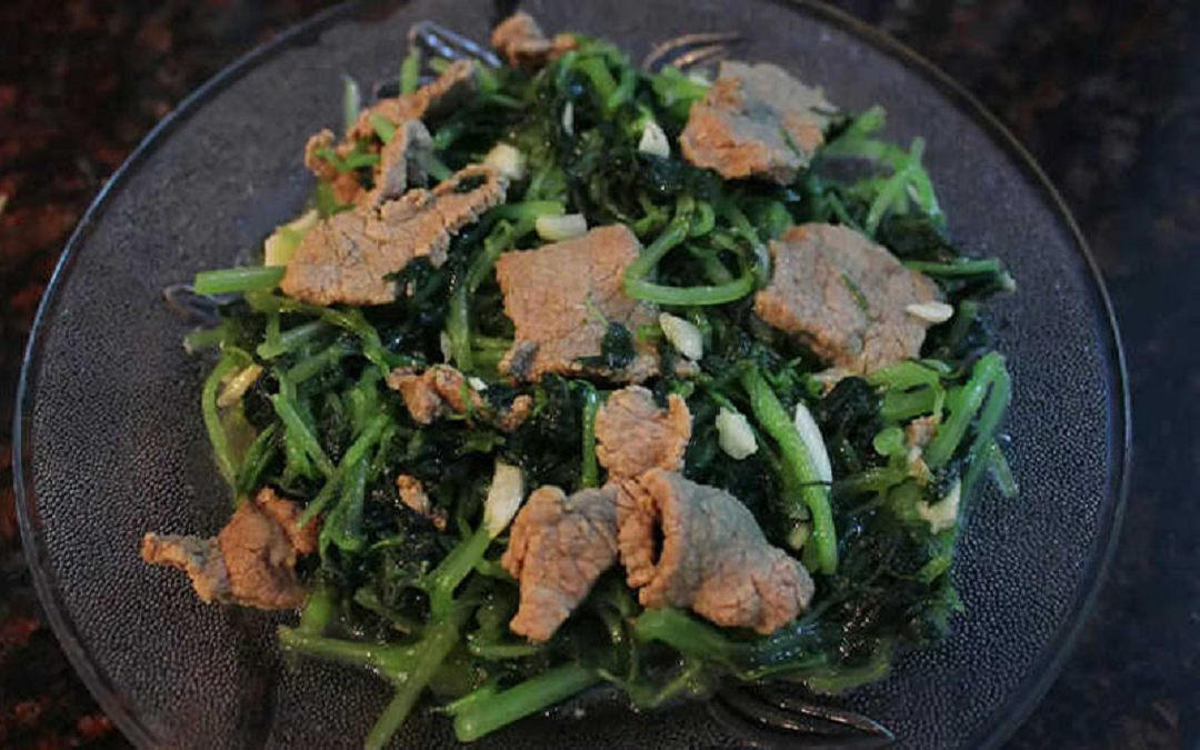 Rau muống đừng chỉ luộc, làm theo cách này cả nhà thích mê-1