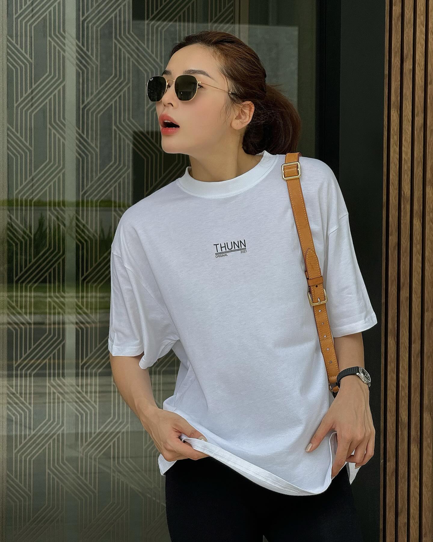 Muốn mặc áo phông đẹp suốt mùa hè, chị em hãy học hỏi 4 mỹ nhân Việt-7