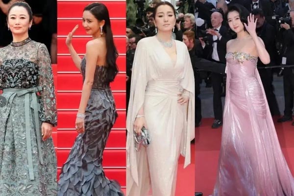 Nghệ sĩ nữ mặc phản cảm trên thảm đen-13