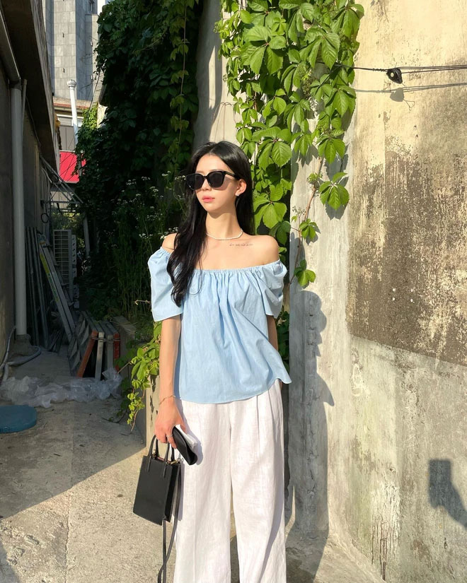 Mix đồ cùng áo trễ vai - hot trend của mùa hè này-4