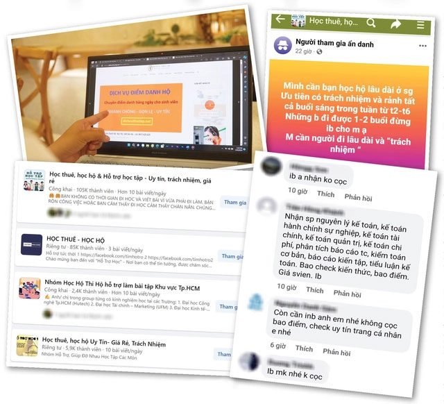 Nở rộ dịch vụ học hộ, thi hộ-1