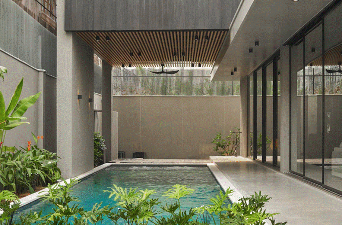 Vợ chồng 9x chi 30 tỷ đồng xây villa 550m2 tông trầm và lạnh đầy cá tính, thiết kế thế nào để vừa sáng vừa thoáng mát: KTS cũng áp lực-4