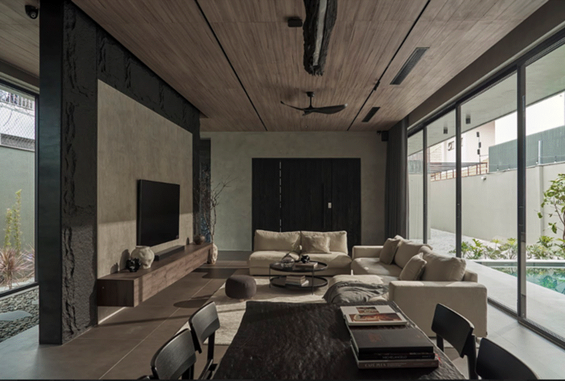 Vợ chồng 9x chi 30 tỷ đồng xây villa 550m2 tông trầm và lạnh đầy cá tính, thiết kế thế nào để vừa sáng vừa thoáng mát: KTS cũng áp lực-5