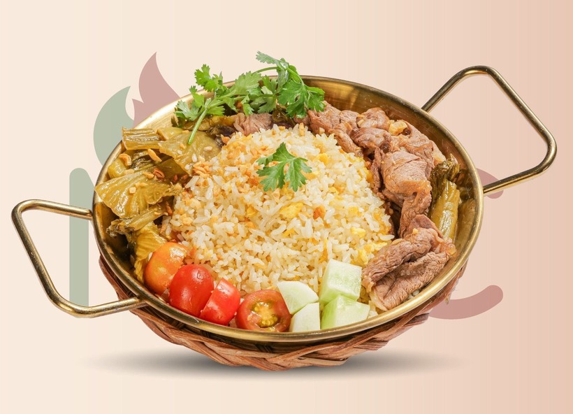 Cách làm món cơm rang dưa bò cho hội người lười-2