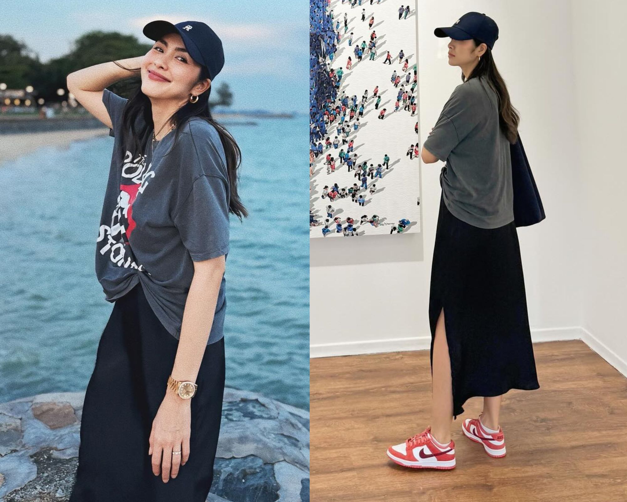 Chân váy suông đang phủ sóng phong cách của các mỹ nhân Việt-2