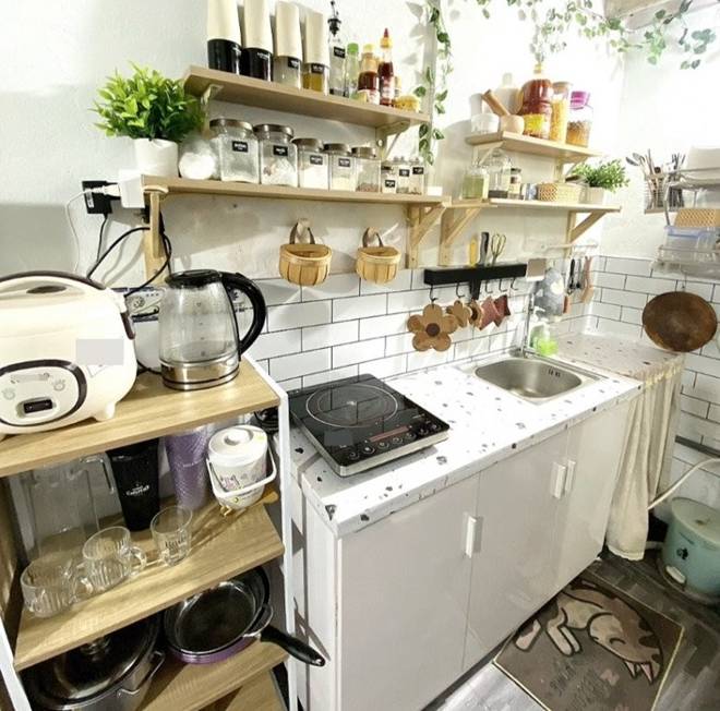 Nàng 9X lột xác phòng trọ 14m2 từ trống trơn thành đầy đủ tiện nghi, chẳng cần đi đâu cũng có nơi chữa lành-4