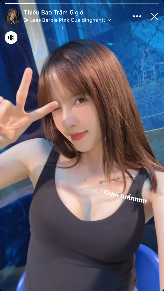 Team qua đường tóm dính Thiều Bảo Trâm và bạn trai tình tứ ở trung tâm thương mại-3