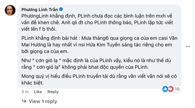 Phương Linh cố tình hát hit độc quyền của Văn Mai Hương rồi xin lỗi-3