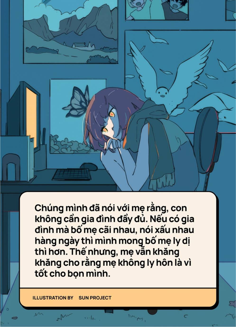 Lớn lên trong gia đình bố mẹ ngày nào cũng chửi bới nhau, tôi chỉ mong họ ly hôn nhưng cuối cùng họ lại nói: Tất cả là vì con-3