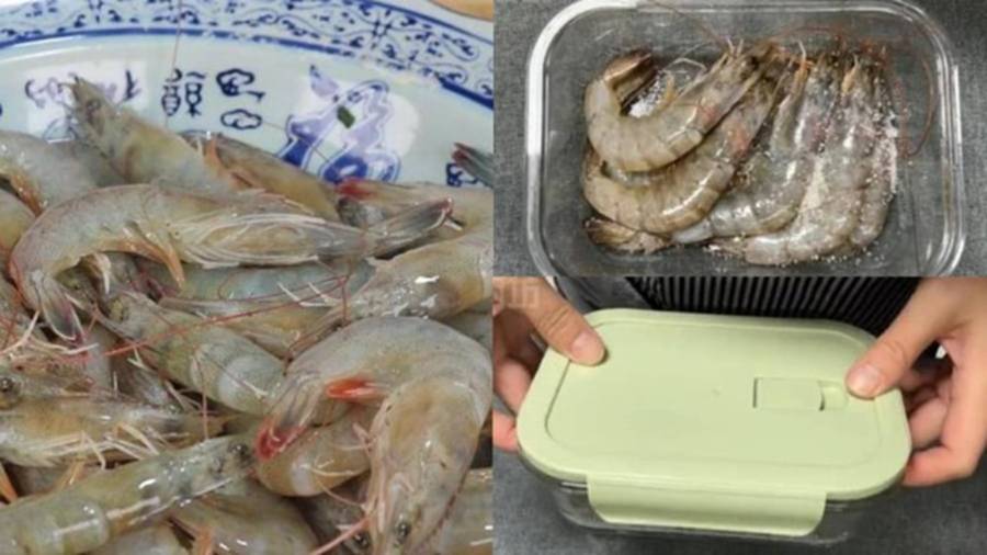 Cất tôm trong tủ lạnh nhớ cho thêm thứ gia vị này: Nhà nào cũng có, để cả tháng tôm vẫn tươi ngon như mới-2