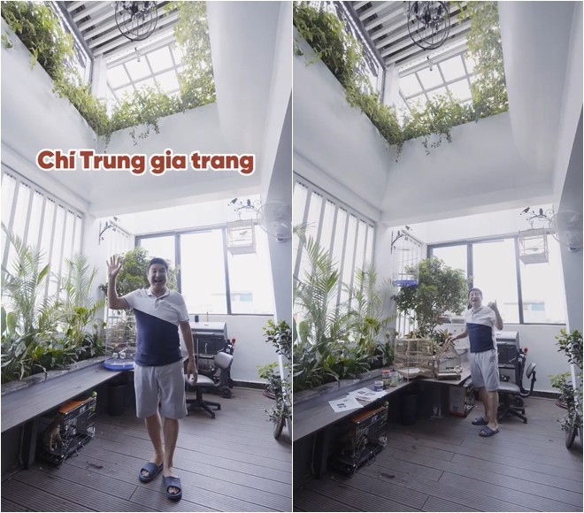 Nghệ sĩ Chí Trung lần đầu khoe gia trang xanh mát thoáng đẹp, đủ chim gà cá chó nhưng kêu khổ-1