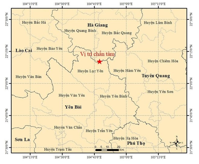 Động đất ở Yên Bái, nhiều nhà cửa rung lắc-1
