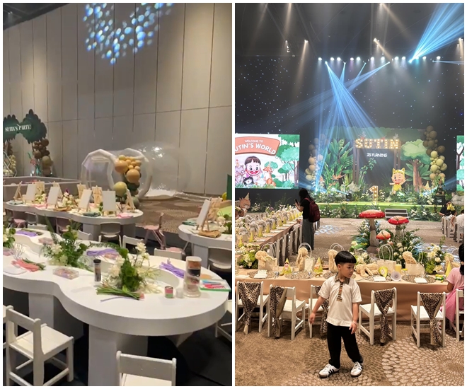 Sinh nhật quý tử hào môn của Cường Đô La: Subeo lộ diện gây sốt, không gian tiệc cực hoành tráng-2