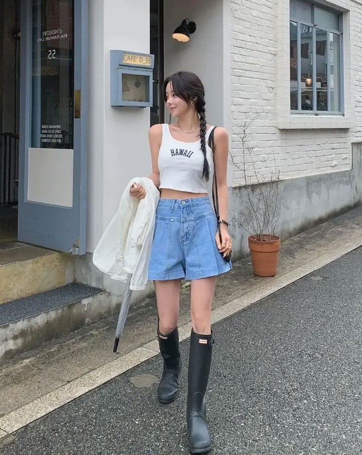 Công thức giúp nàng sành điệu hơn khi diện quần shorts vào mùa hè-2