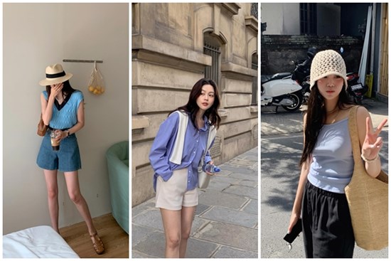 5 cách mặc trang phục màu xanh - xu hướng đang