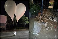 Triều Tiên lại thả bóng bay mang rác vào Hàn Quốc