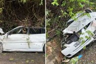 Tai nạn thảm khốc: Xe mất lái lao thẳng xuống mương khiến cả gia đình 4 người thương vong, hình ảnh hiện trường gây ám ảnh